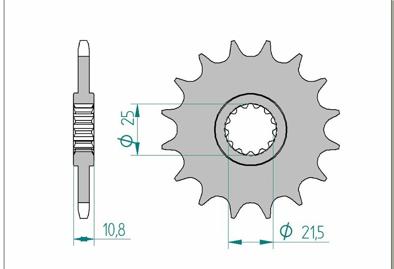 AFAM Standard Stahlritzel vorne 21512 - 520