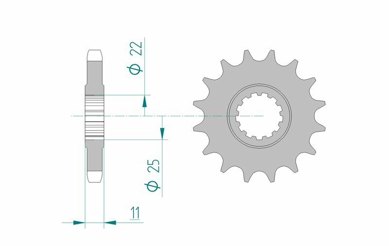 AFAM Standard Stahlritzel vorne 21602 - 530