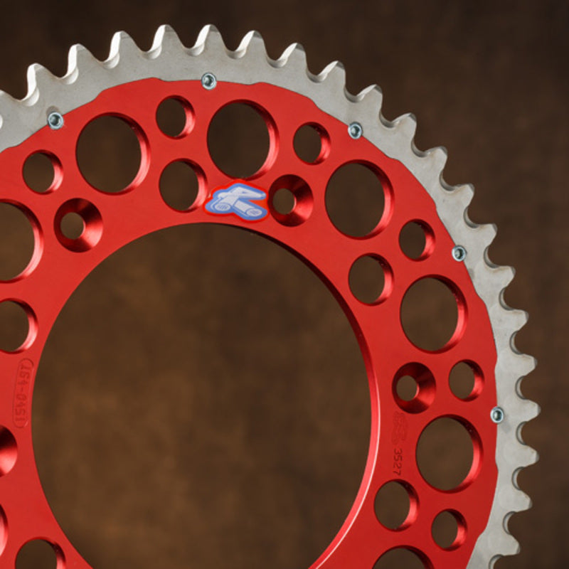 RENTHAL Twinring Ultraleichtes selbstreinigendes, harteloxiertes Aluminiumritzel hinten HA - 520