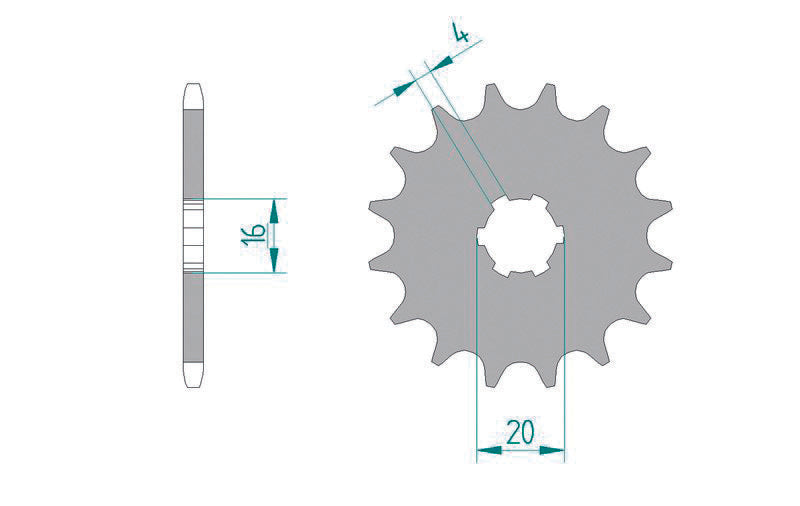 AFAM Standard Stahlritzel vorne 22101 - 420