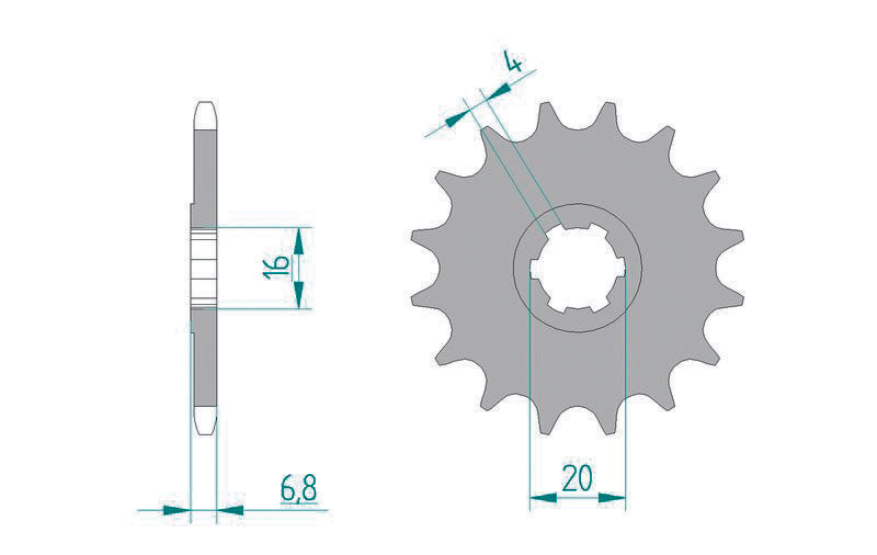 AFAM Standard Stahlritzel vorne 22103 - 420