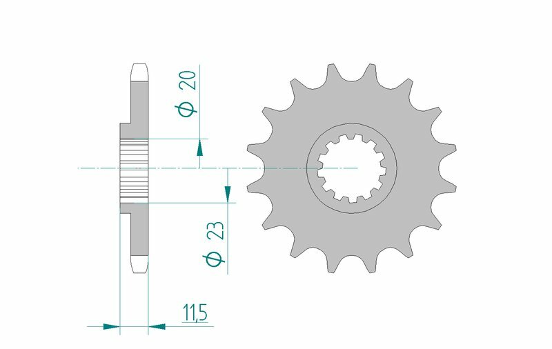 AFAM Standard Stahlritzel vorne 22201 - 428