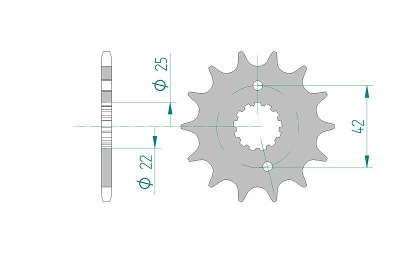 AFAM Standard Stahlritzel vorne 22304 - 520