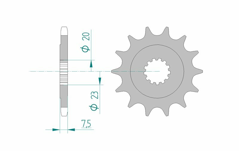 AFAM Standard Stahlritzel vorne 22401 - 520