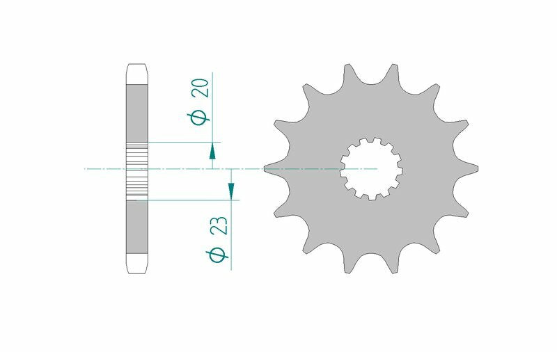AFAM Standard Stahlritzel vorne 22403 - 530
