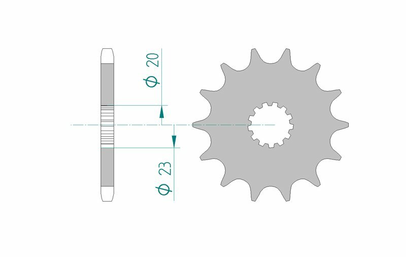 AFAM Standard Stahlritzel vorne 22404 - 525