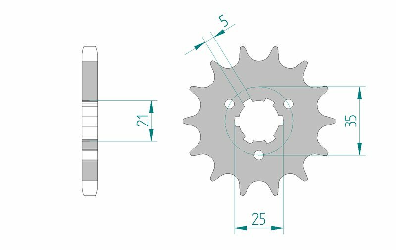 AFAM Standard Stahlritzel vorne 22502 - 530