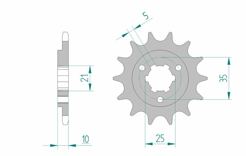 AFAM Standard Stahlritzel vorne 22600 - 520