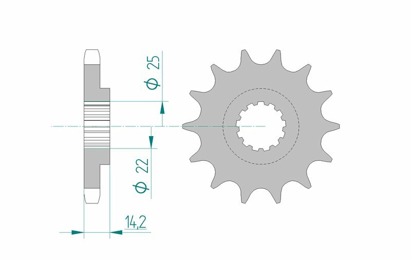 AFAM Standard Stahlritzel vorne 22601 - 630