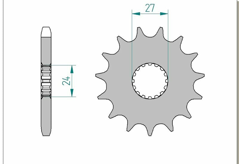 AFAM Standard Stahlritzel vorne 22900 - 530