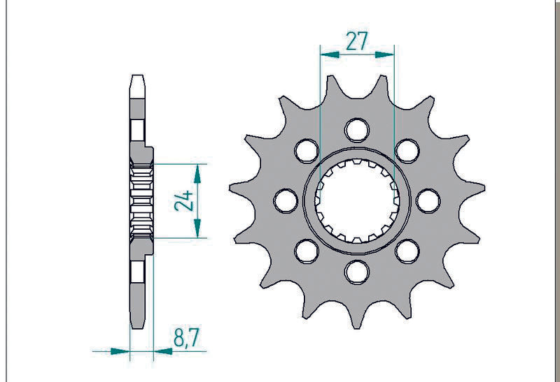 AFAM Standard Stahlritzel vorne 22902 - 520
