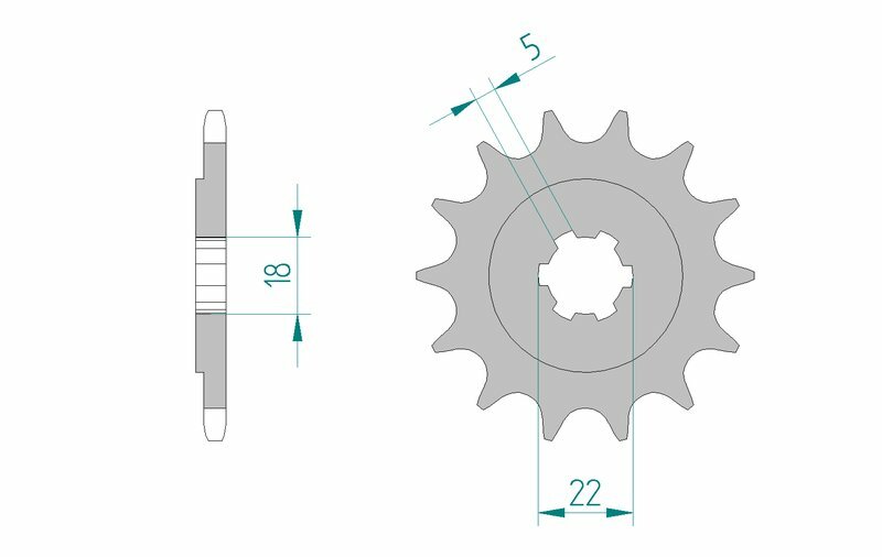 AFAM Standard Stahlritzel vorne 24201 - 520