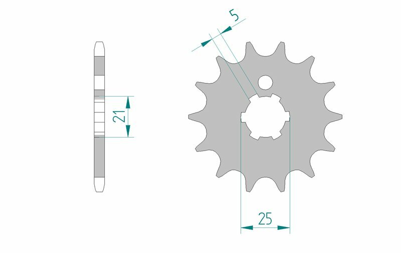 AFAM Standard Stahlritzel vorne 24300 - 520