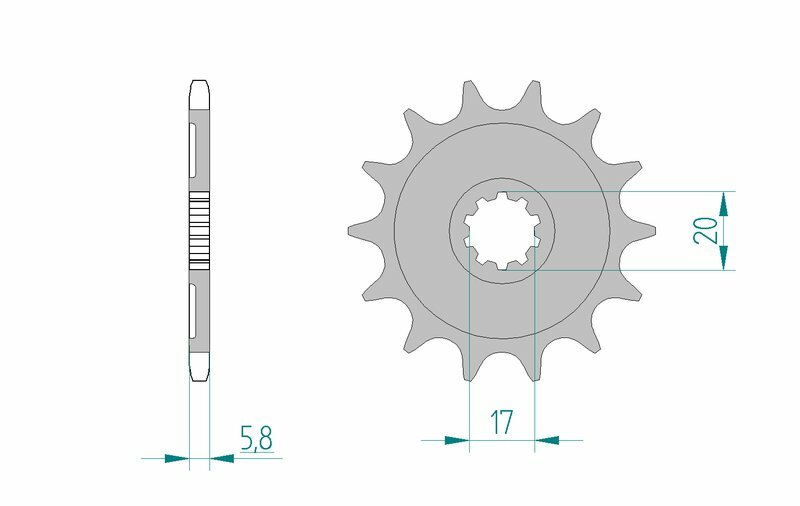 AFAM Standard Stahlritzel vorne 24304 - 520