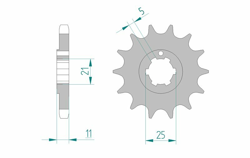 AFAM Standard Stahlritzel vorne 24400 - 530