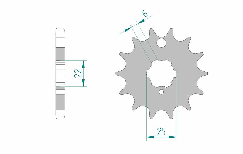 AFAM Standard Stahlritzel vorne 24401 - 530