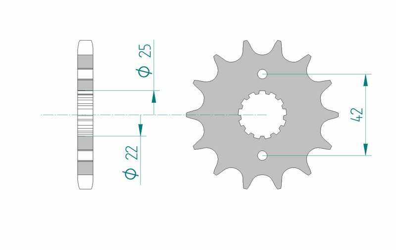 AFAM Standard Stahlritzel vorne 24500 - 530