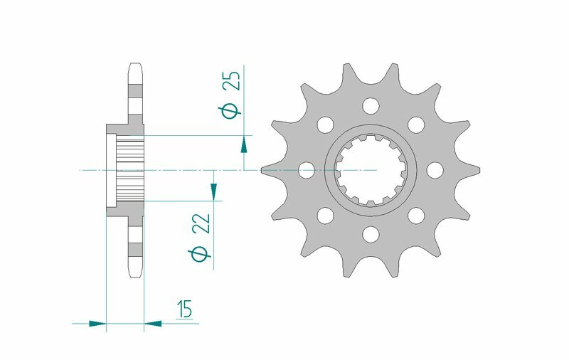 AFAM Standard Stahlritzel vorne 24509 - 520