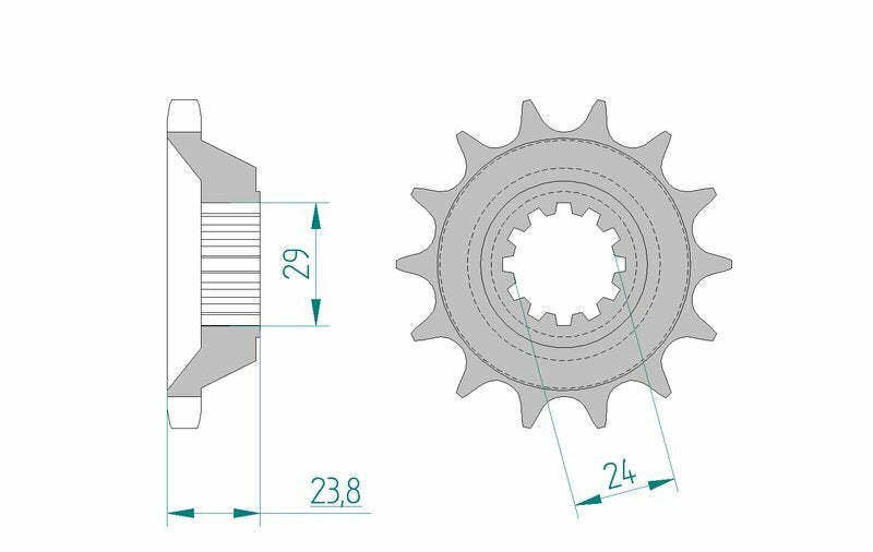 AFAM Standard Stahlritzel vorne 24806 - 530