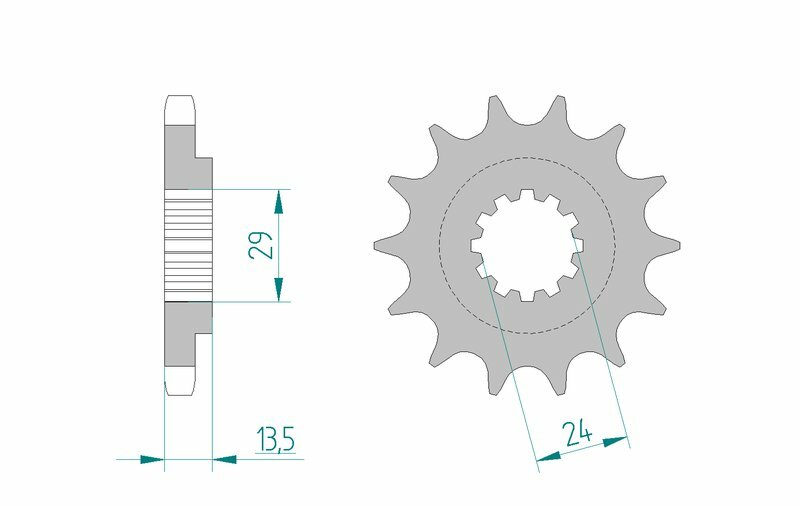 AFAM Standard Stahlritzel vorne 24900 - 530