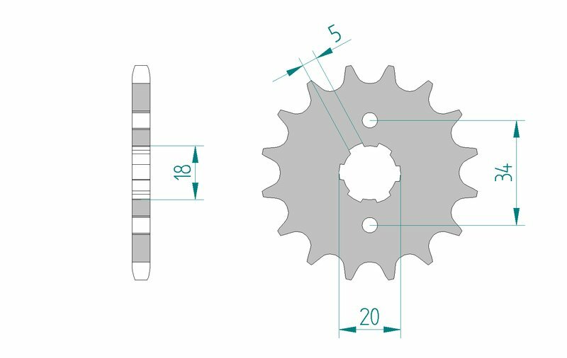 AFAM Standard Stahlritzel vorne 26200 - 428