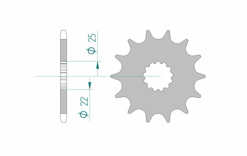 AFAM Standard Stahlritzel vorne 27500 - 520