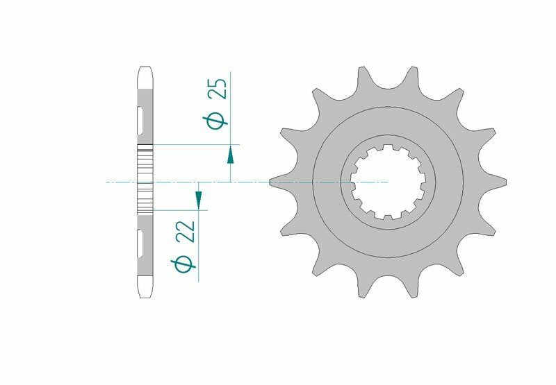 AFAM Standard Stahlritzel vorne 27502 - 520