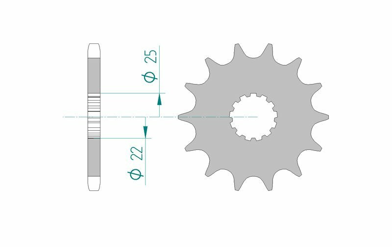 AFAM Standard Stahlritzel vorne 28401 - 525