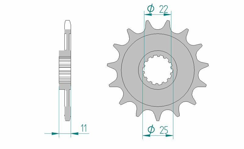AFAM Standard Stahlritzel vorne 37400 - 520