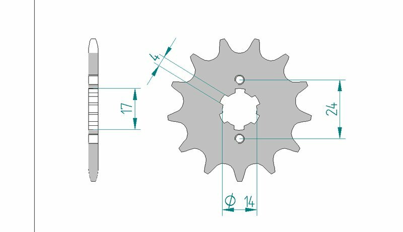 AFAM Standard Stahlritzel vorne 49102 - 420