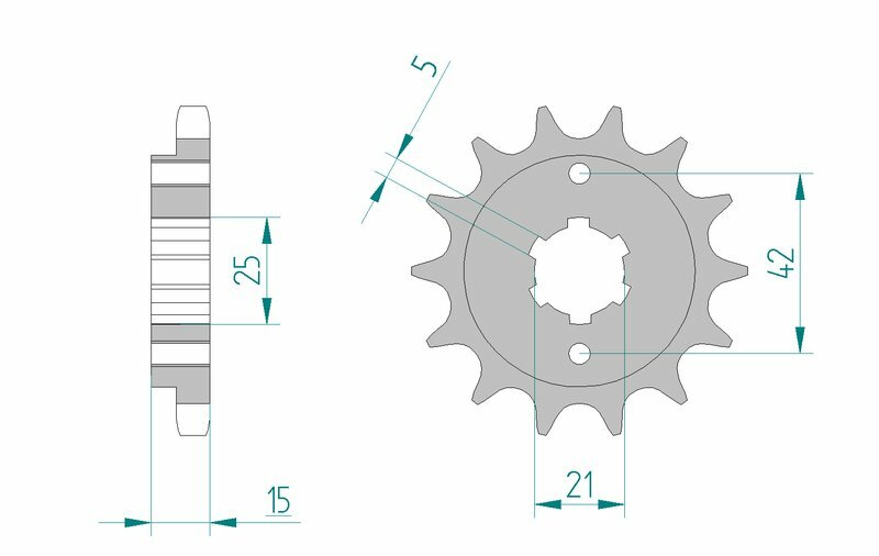 AFAM Standard Stahlritzel vorne 52500 - 530