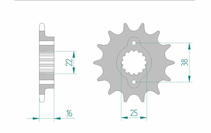 AFAM Standard Stahlritzel vorne 52604 - 520