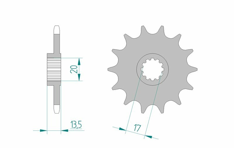 AFAM Standard Stahlritzel vorne 55300 - 520