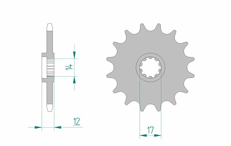 AFAM Standard Stahlritzel vorne 58102 - 420