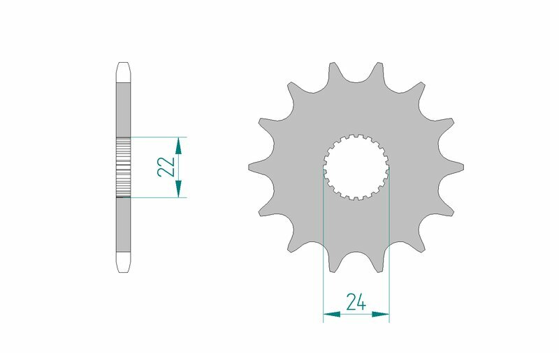 AFAM Standard Stahlritzel vorne 61201 - 520