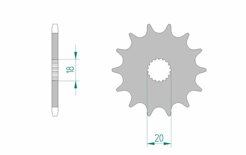 AFAM Standard Stahlritzel vorne 61300 - 520