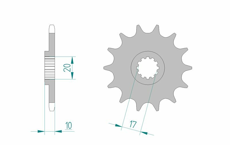 AFAM Standard Stahlritzel vorne 64201 - 520