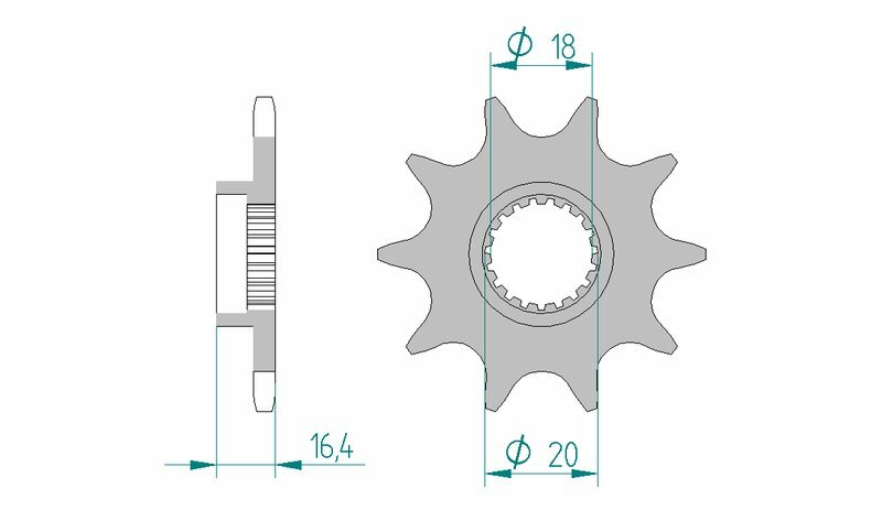 AFAM Standard Stahlritzel vorne 79304 - 520