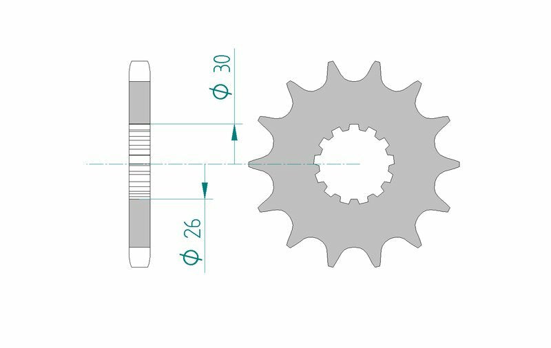 AFAM Standard Stahlritzel vorne 88800 - 530