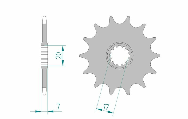AFAM Standard Stahlritzel vorne 94107 - 415
