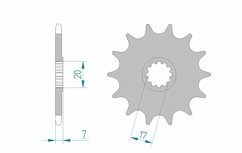 AFAM Standard Stahlritzel vorne 94109 - 420