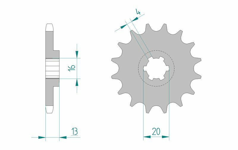 AFAM Standard Stahlritzel vorne 94117 - 428