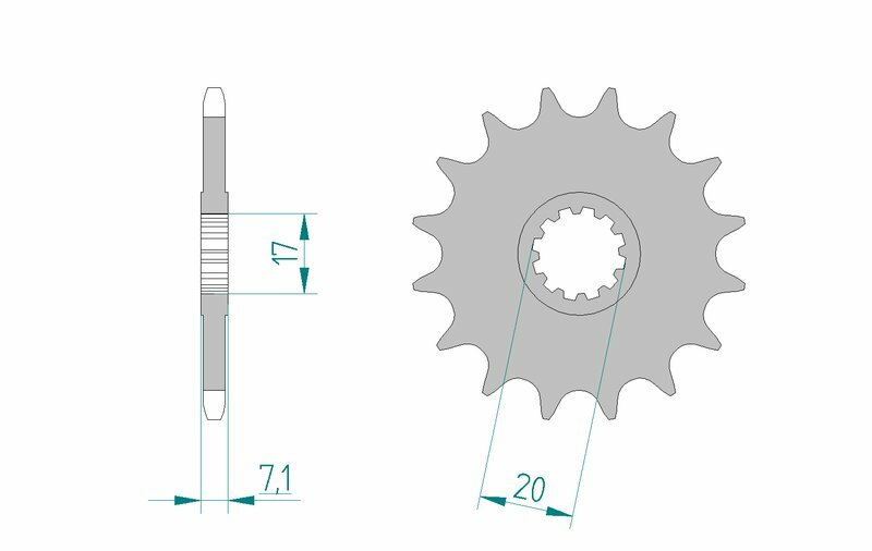 AFAM Standard Stahlritzel vorne 94119 - 420