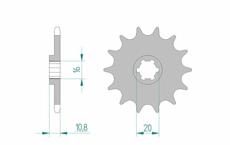 AFAM Standard Stahlritzel vorne 94213 - 520