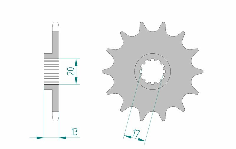 AFAM Standard Stahlritzel vorne 94215 - 520