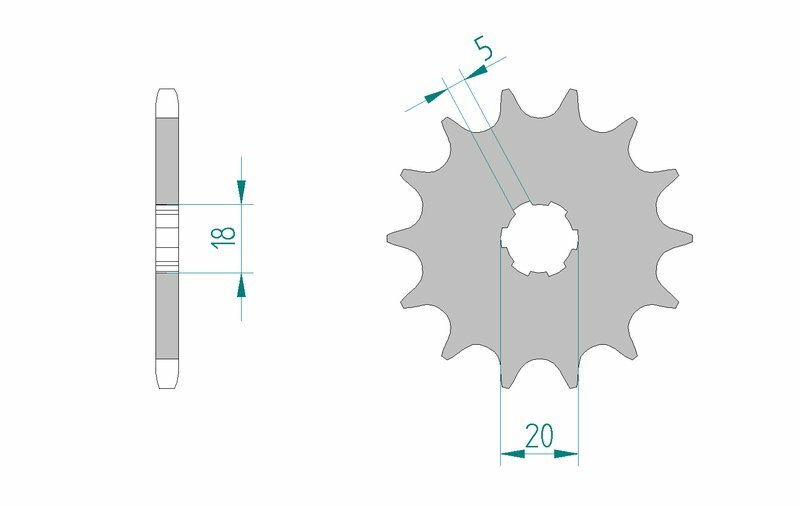 AFAM Standard Stahlritzel vorne 94305 - 520