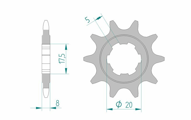 AFAM Standard Stahlritzel vorne 94306 - 520