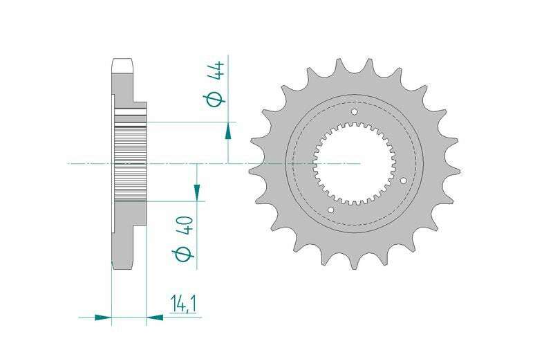 AFAM Standard Stahlritzel vorne 94602 - 530