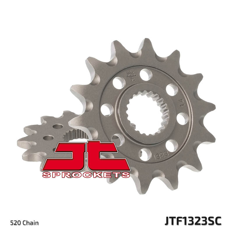 JT SPROCKETS Selbstreinigendes Stahlritzel vorne 1323 - 520