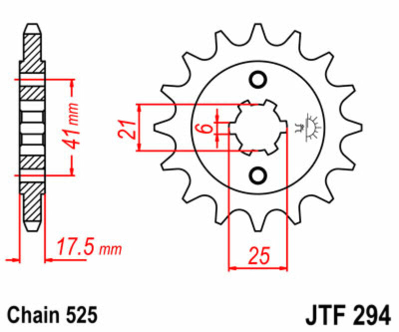 JT SPROCKETS Standard Stahlritzel vorne 294 - 530
